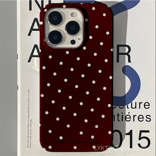 จุดสีแดงเข้ากันได้สำหรับ IPhone16 15 14 13 12 11 PRO MAX x XR XS MAX 8 7 6วินาทีบวก SE 2020สดใสก๋วยเตี๋ยวสี่ขนมปังป้องกันกล้องกันกระแทกปกหลังกรณีโทรศัพท์ axyv