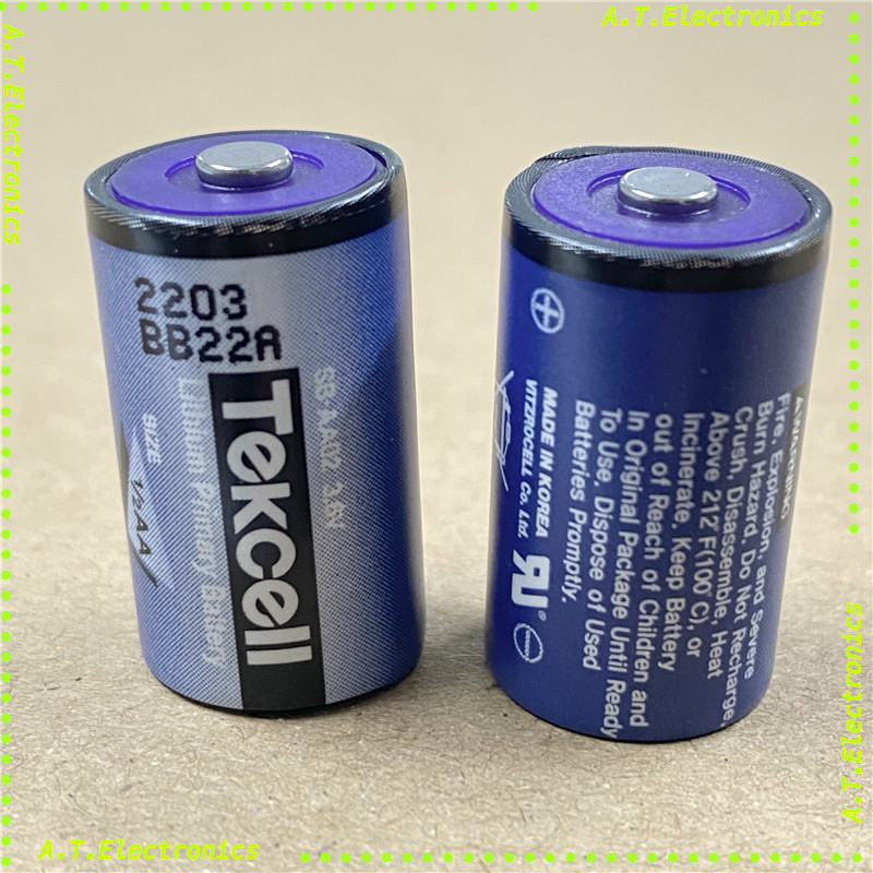 สุดคุ้ม Tekcell SB-AA02 3.6V 1/2AA ขนาด LS14250ER14250 แบตเตอรี่ ถ่าน มีแจ็ค ขาลงปริ้น ดั้งเดิม ราคาโรงงาน