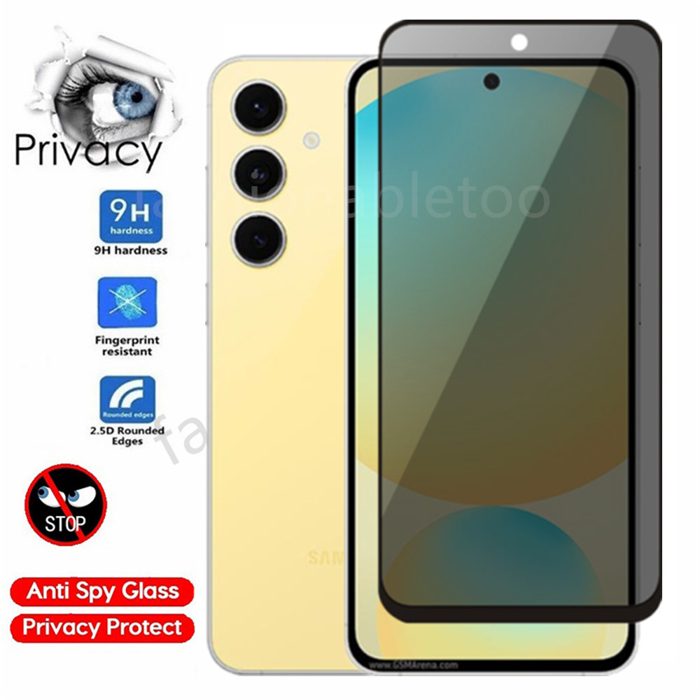 Anti-spy กระจกนิรภัยป้องกันฟิล์มสําหรับ Samsung Galaxy S21 S22 S23 S24 FE plus Ultra S24FE S24 + S24