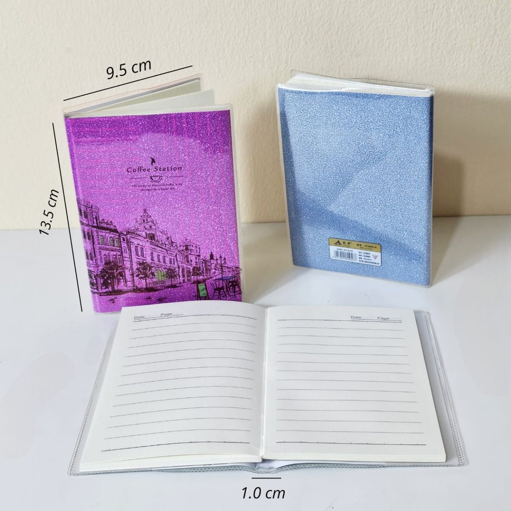 MJ Glitter Notes Book 72K-70 (A6)/Notebook/Glitter/Note Book/Notebook