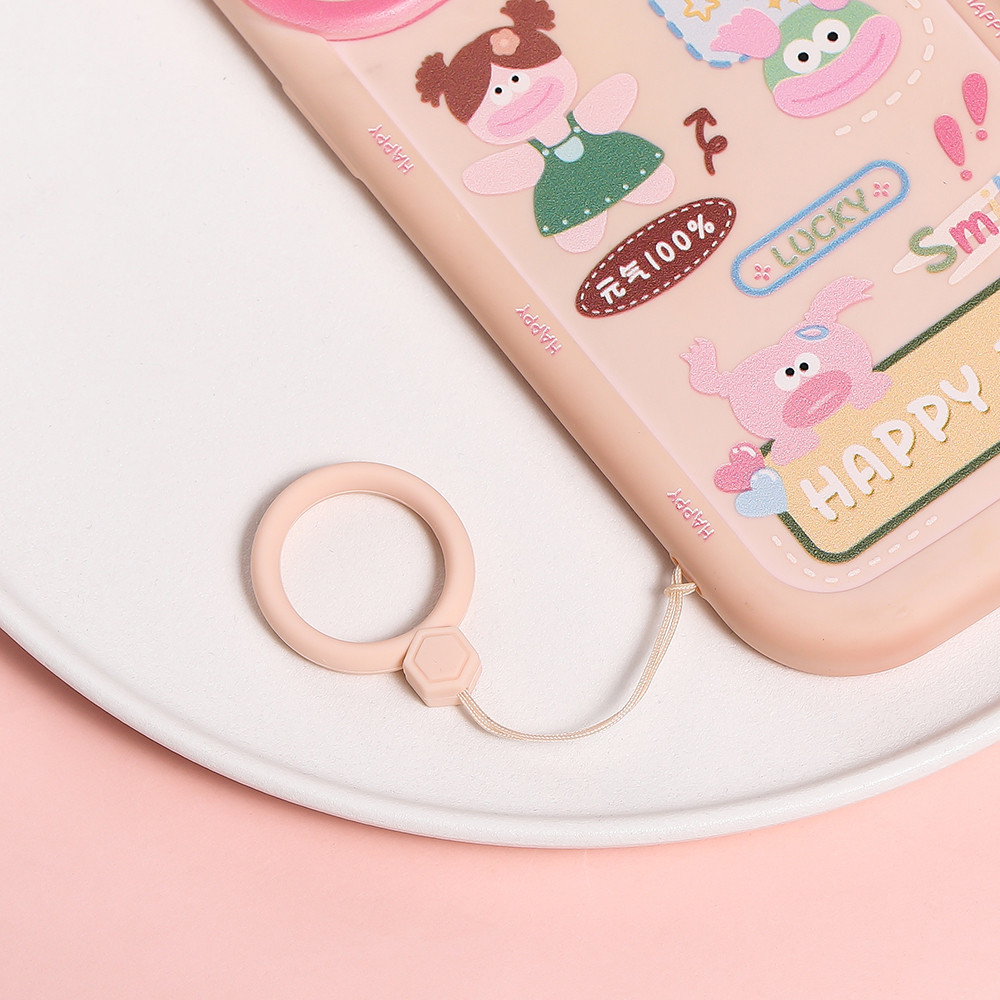 St. kunkka 2 ชิ้น ซิลิโคนโทรศัพท์มือถือเชือกเส้นเล็กสีทึบการ์ตูน Anti-Lost สายคล้องโทรศัพท์มือถือสายรัดข้อมือพวงกุญแจ U Disk Key สายกล้อง - รูปที่ 3