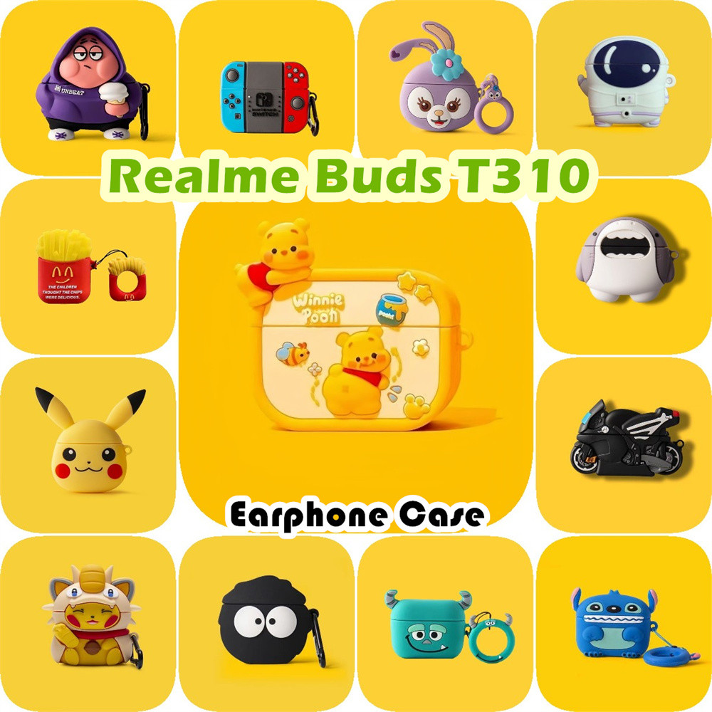 imamura สําหรับ Realme Buds T310 กรณี Niche การ์ตูนซิลิโคนอ่อนนุ่มหูฟังกรณีปลอก NO.2
