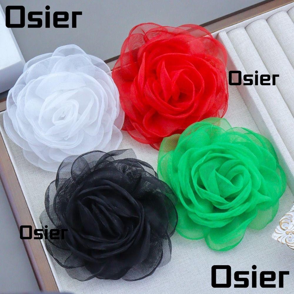 Osier1 Vintage Lapel Pins, DIY เสื้อผ้าชุดอุปกรณ์เสริม Camellia ดอกไม้เข็มกลัด, 10 ซม.ดอกไม้ขนาดใหญ่ Handmade Multi-Layer เส้นด้าย Multi-Layer เข็มกลัดดอกไม้สําหรับผู้หญิงสาว