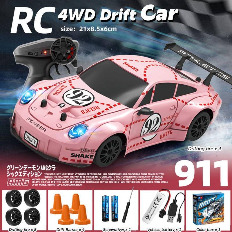 1/24 RC Porsche 911 รถ 4WD Drift Racing Stunt AE86 รุ่นรีโมทคอนโทรลความเร็วสูง MINI รถของเล่นคริสต์มาสของขวัญ