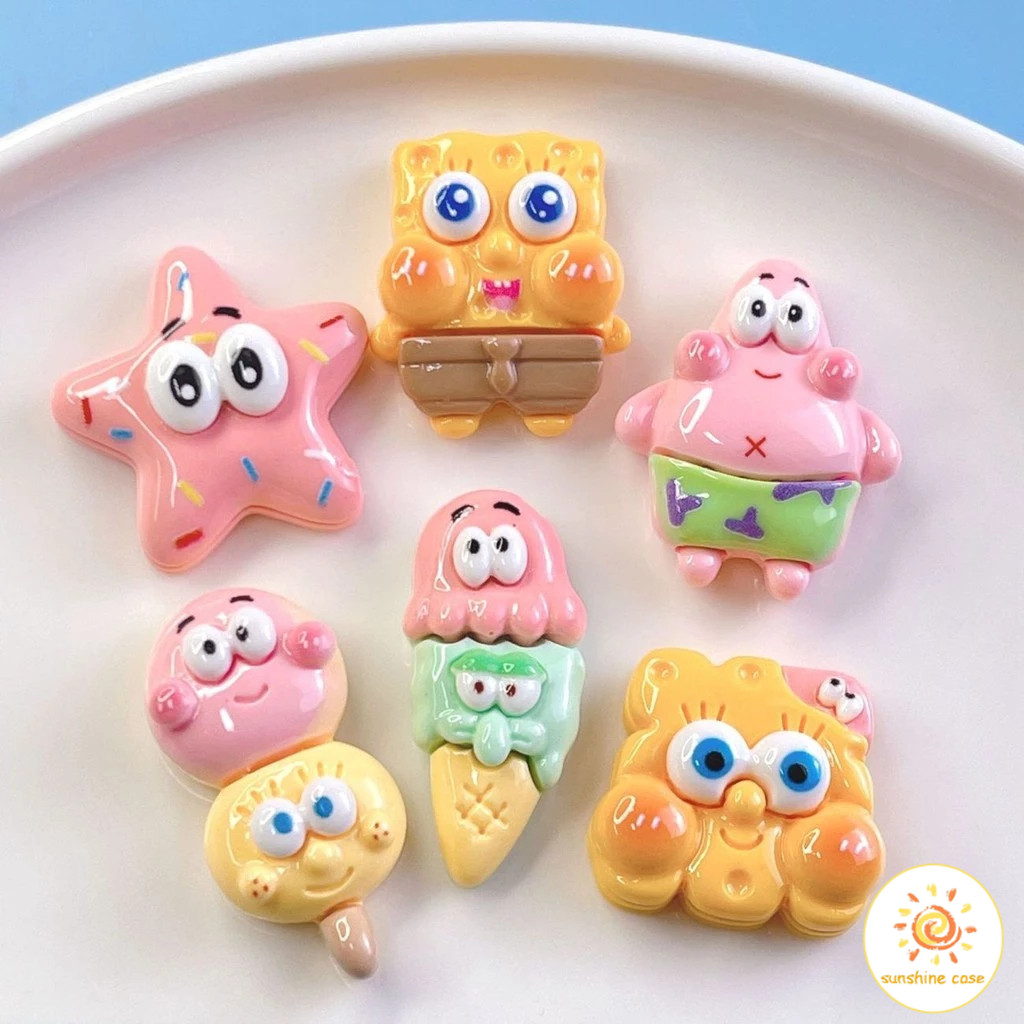 จัดส่งในพื้นที่ น่ารักSpongeBob SquarePants Big Star Phone Case Cute Cartoon Phone Case Accessories