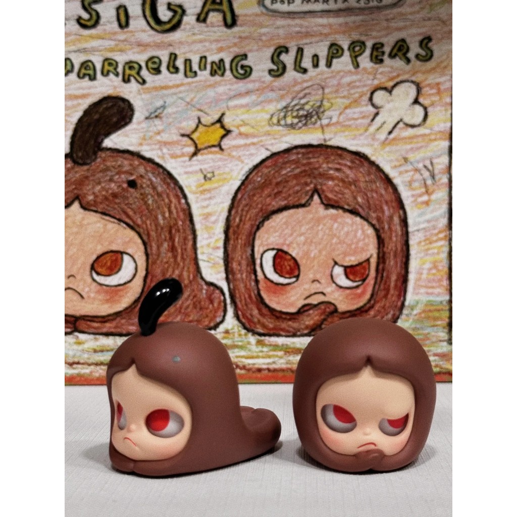 Popmart [PTS จำนวนจำกัดการซื้อ] zsiga ทะเลาะกันรองเท้าแตะมือแขวนการ์ด PTS จำนวนจำกัด