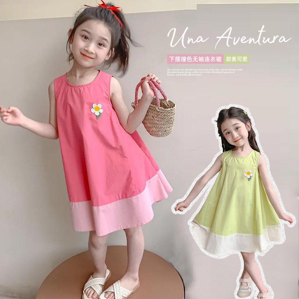80-150 ซม สาวฤดูร ้ อนบางชุดเด ็ กเย ็ บชุดเจ ้ าหญิงสาวน ้ อยแขนกุดเสื ้ อกั ๊ กกระโปรงเด ็ กกระโปร