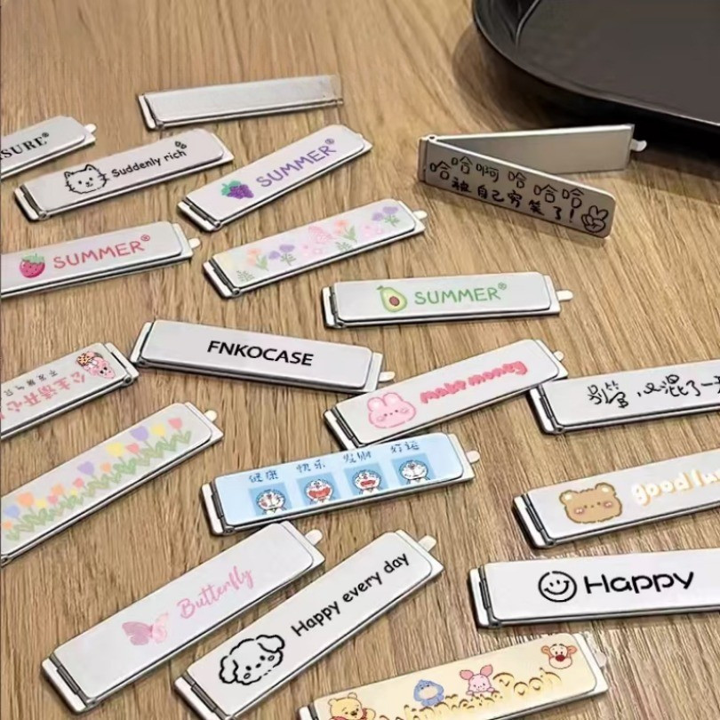 Bov การ์ตูนน่ารักตัวอักษรสร้างสรรค์โลหะที่วางโทรศัพท์ยืดจับแหวนโทรศัพท์ สามารถวางได้-HLYZZJ100-171