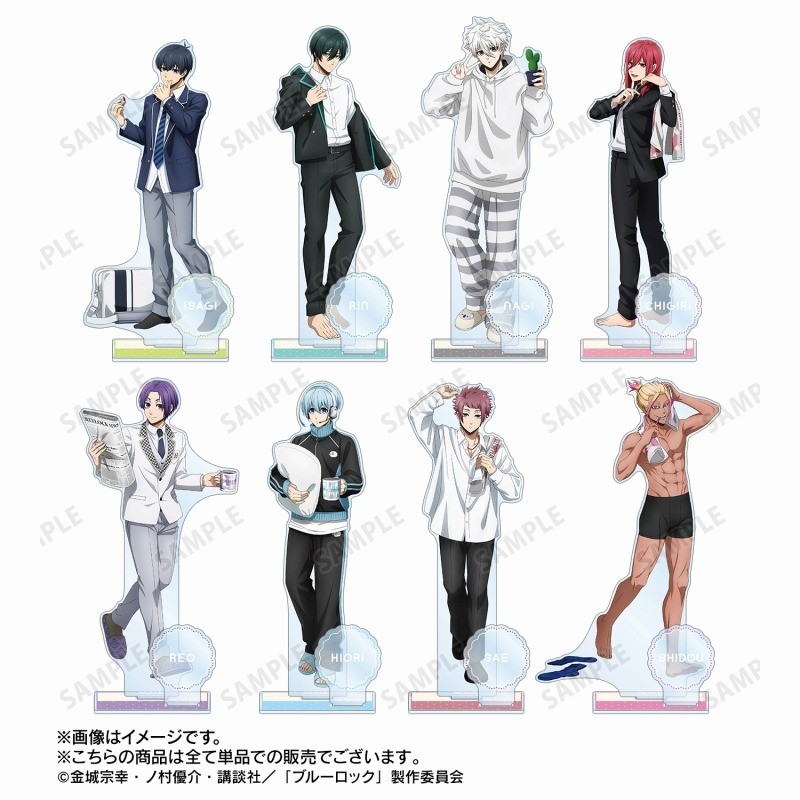 Morning Routine แผ่นตกแต่งโต๊ะ BLUE LOCK ยืน Nagi Seishiro คอลเลกชันเครื่องประดับ Shidou Ryusei ตุ๊กตาอะคริลิค Hiori You