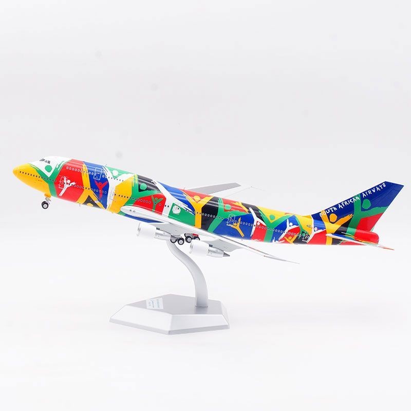 SQ Wings 1: 200 South Africa Airlines Boeing B747-300 ZS-SAJ ทาสีเครื่องบินโลหะผสมของสะสม