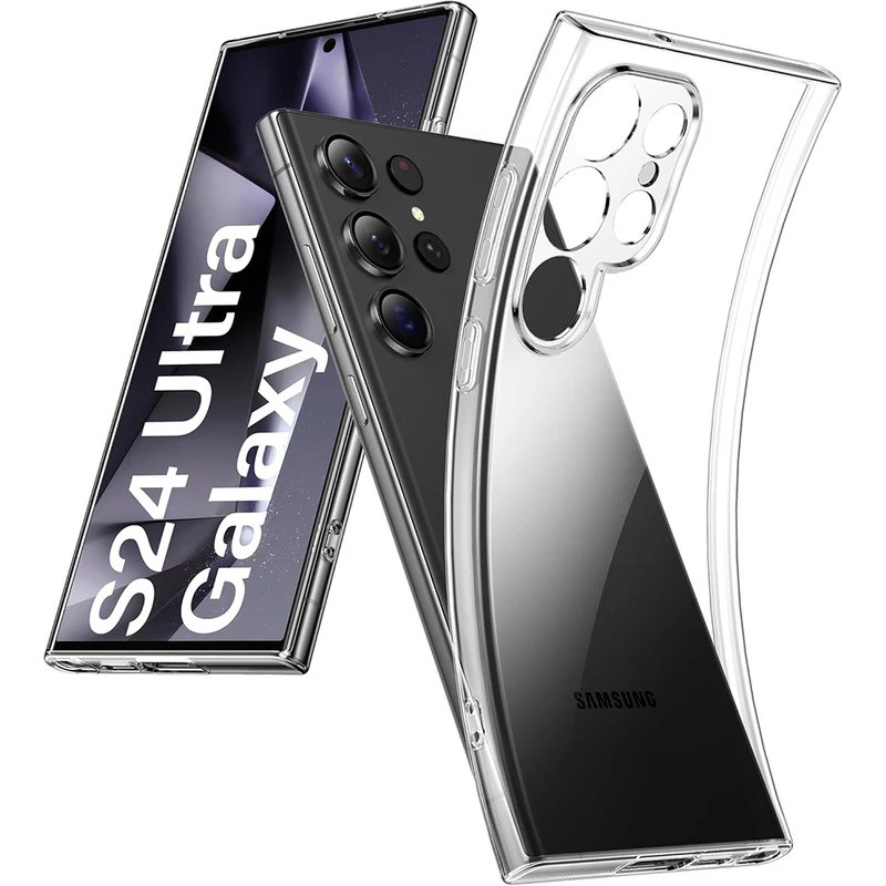 เคสซิลิโคนอ่อนนุ่มบางเฉียบสําหรับ Samsung Galaxy S25 S26 S24 S23 S22 S21 Ultra FE 26 + 25 + 24 + 23 + S26 25 Plus Clear ฝาหลัง Shell
