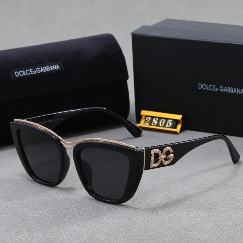 ใหม่แฟชั่นตัวอักษร DG แว่นตากันแดดอินเทรนด์ Retro Street ยิง Travel แว่นตากันแดด 2SK2805
