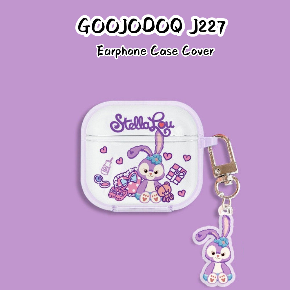 ขายร้อนสําหรับ GOOJODOQ J227 กรณีหูฟังกรณีการ์ตูนซิลิโคนอ่อนนุ่มโปร่งใสปลอก