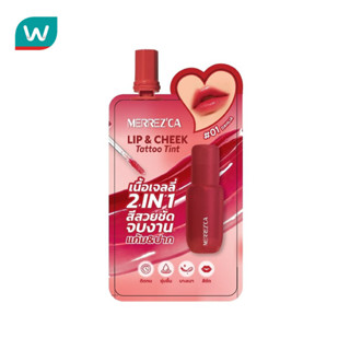 Merrez'Ca เมอร์เรซกา ลิป แอนด์ ชีค แทททู ทินท์ 2ก. 01 ดาเลีย