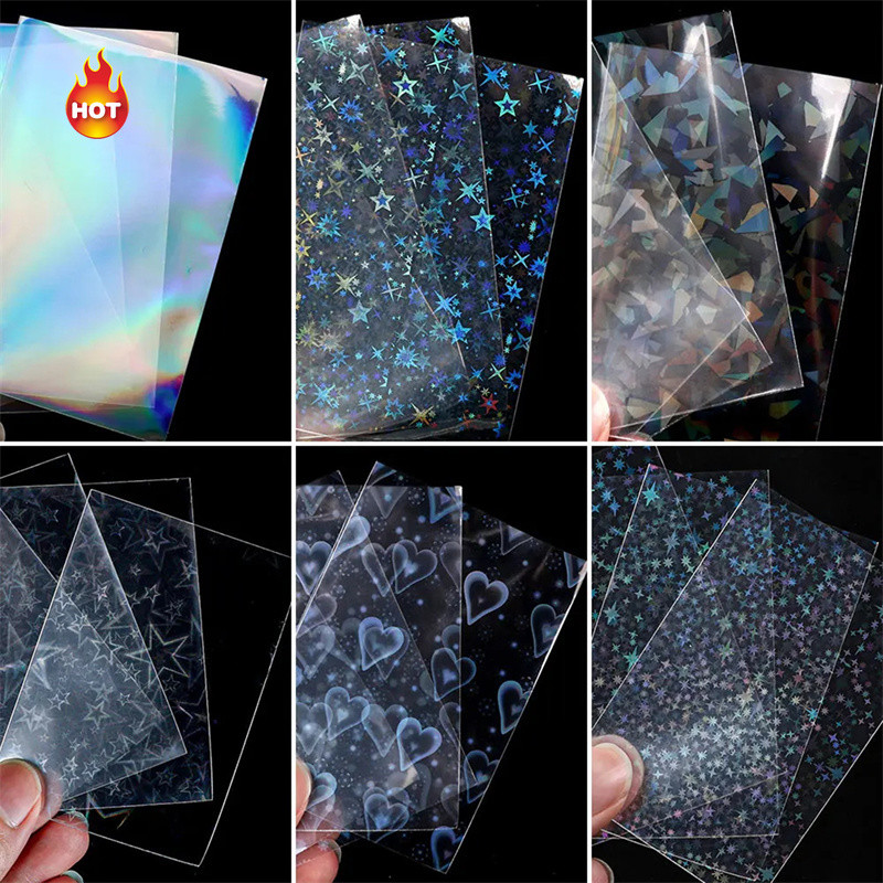 100 แผ่น A Pack Of Love Laser Card Film Gypsy Star Laser Card Cover Star Transparent (MEPH)