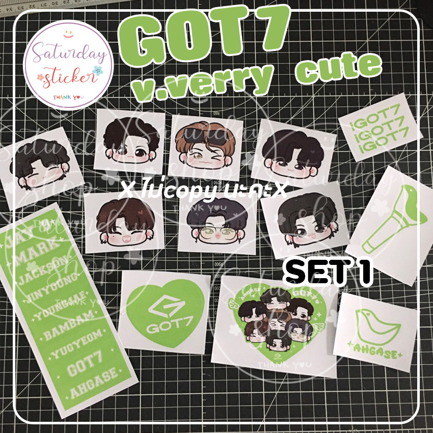 pop - สติ๊กเกอร์ GOT7 งานพิมพ์สติ๊กเกอร์ PVC