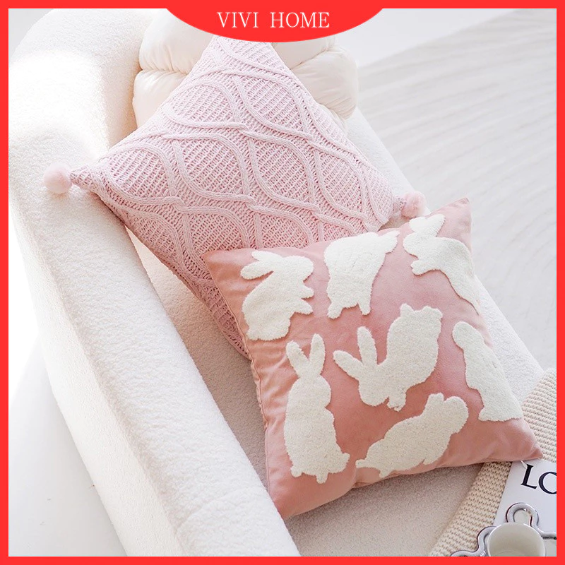 ปลอกหมอนอิง 45x45 30x50 สีชมพู thumbnail 5