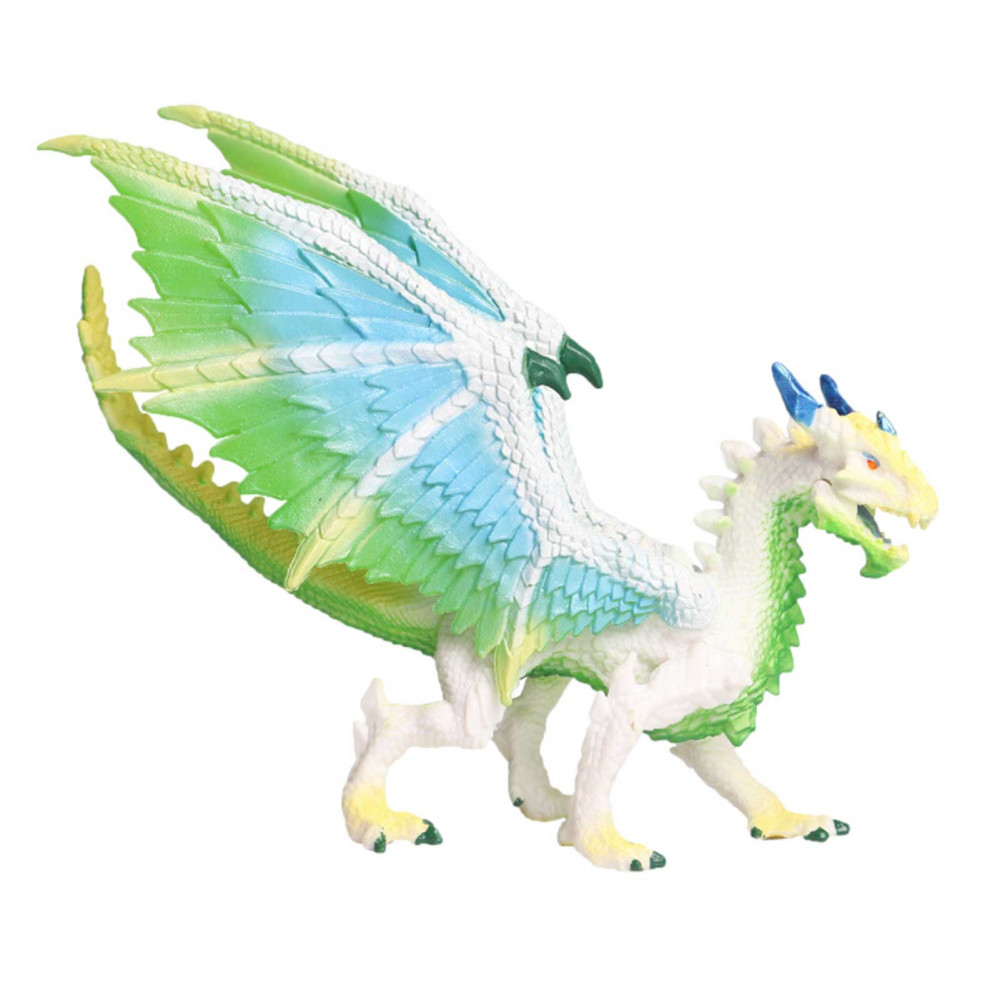 Ice Dragon Flying Magic Dragon Model สัตว์ตัวเลขการกระทําตกแต่งของเล่นเด็ก