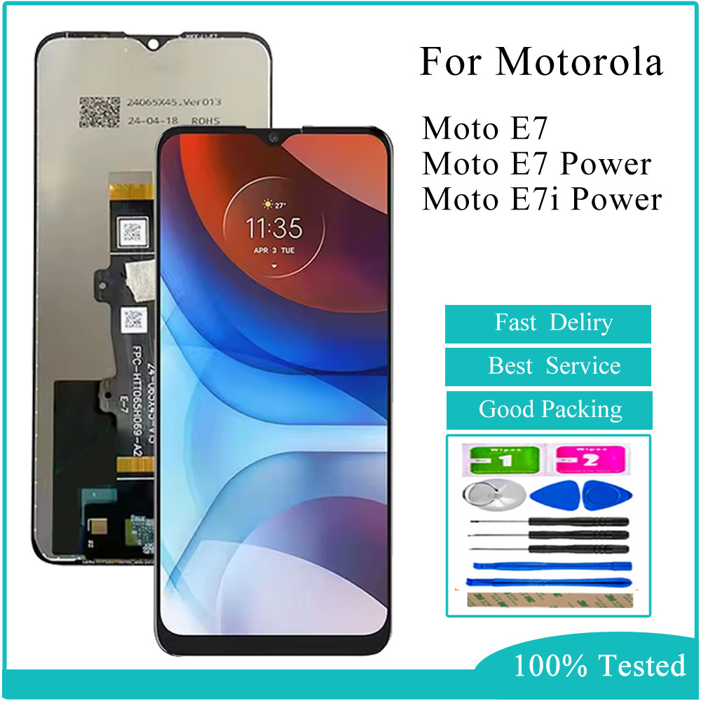 สําหรับ Motorola Moto E7/E7 Power/E7i Power LCD Touch Panel Digitizer Assembly Replacement