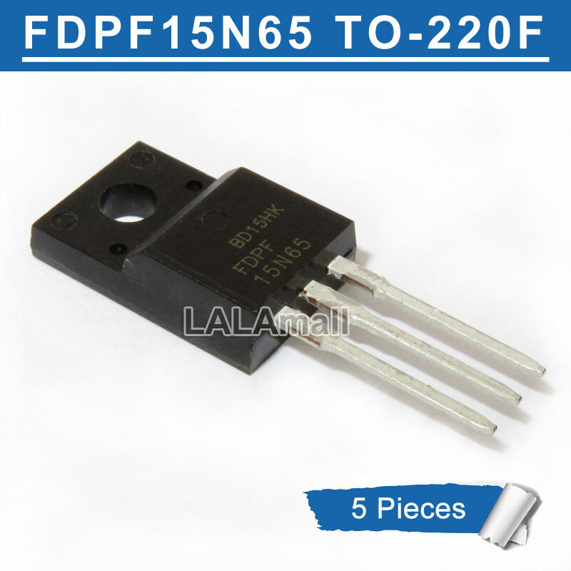 5pcs FDPF15N65 TO220F FDPF 15N65 TO-220F N-channel 15A/650V Power MOSFET ทรานซิสเตอร์ใหม่ AR6N