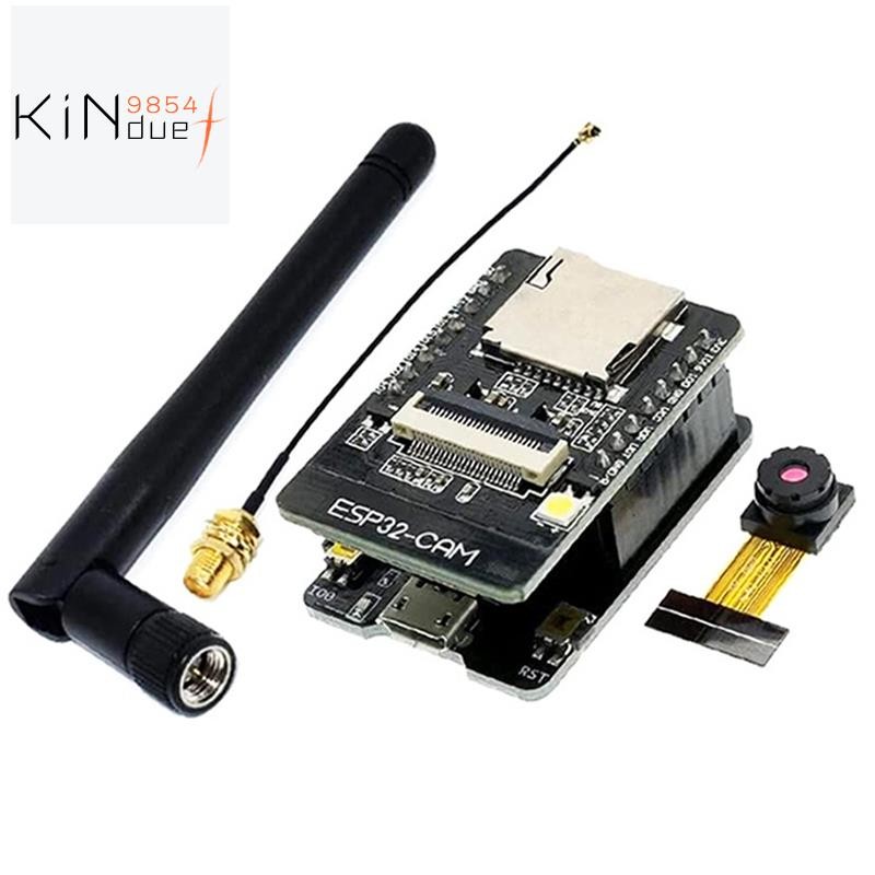 ESP32-CAM WiFi + โมดูลกล้องโมดูลบอร์ดพัฒนา ESP32 พร้อมโมดูลกล้อง OV2640 2MP สําหรับ Arduino1
