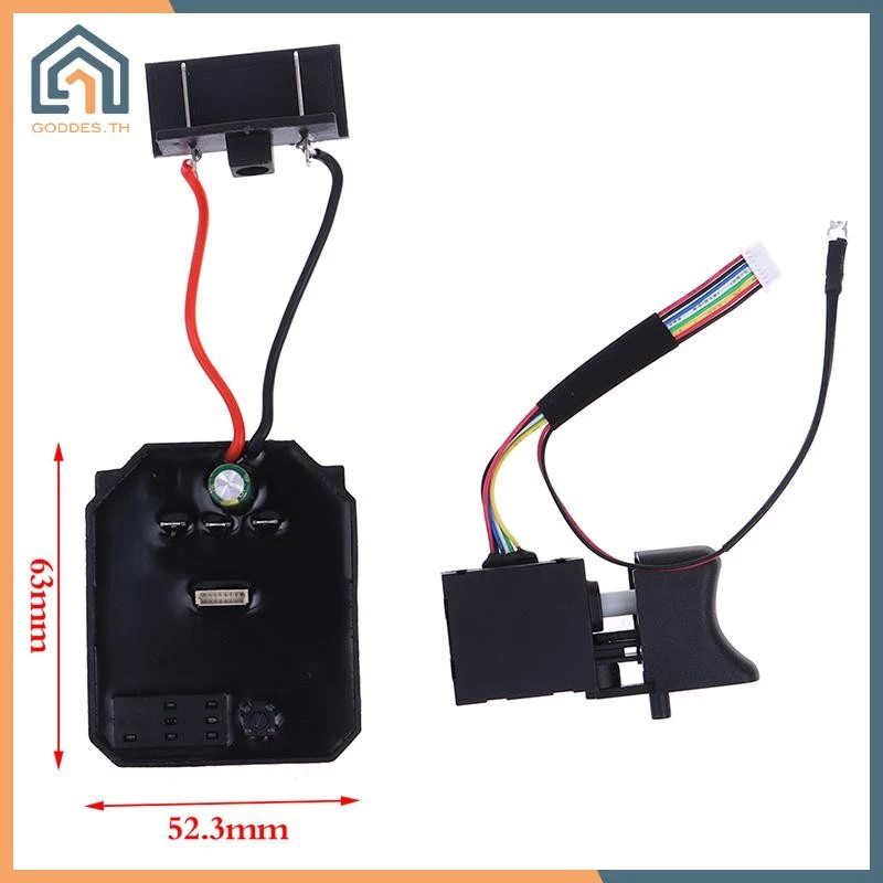 Goddes 1 PC ควบคุม + 1 PC 18V 21V สําหรับ Dayi 2106 Brushless ประแจไฟฟ้าเมนบอร์ดอุปกรณ์เสริมความเร็ว Brushless ควบคุม TH
