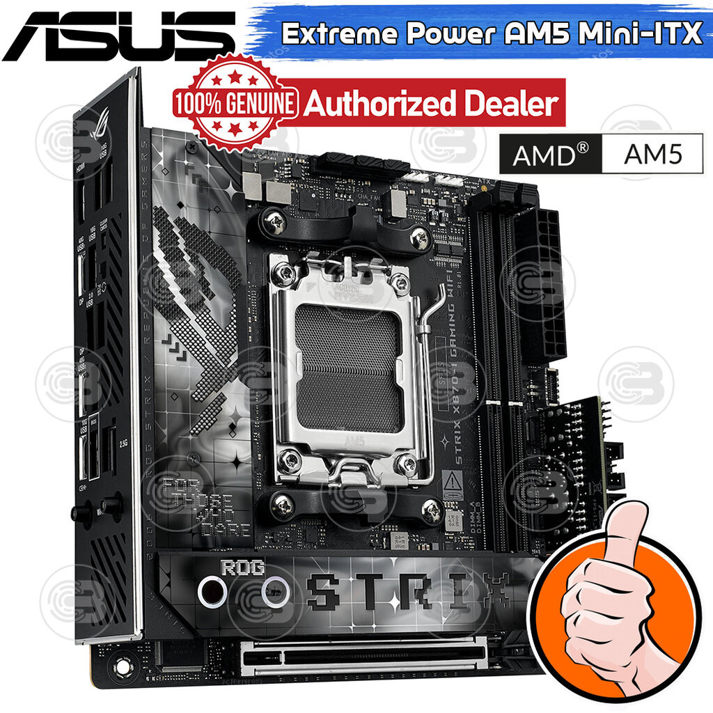 [CoolBlasterThai] ASUS MAINBOARD ROG STRIX X870-I GAMING WIFI AMD SOCKET AM5 DDR5 MINI-ITX ประกัน 3 