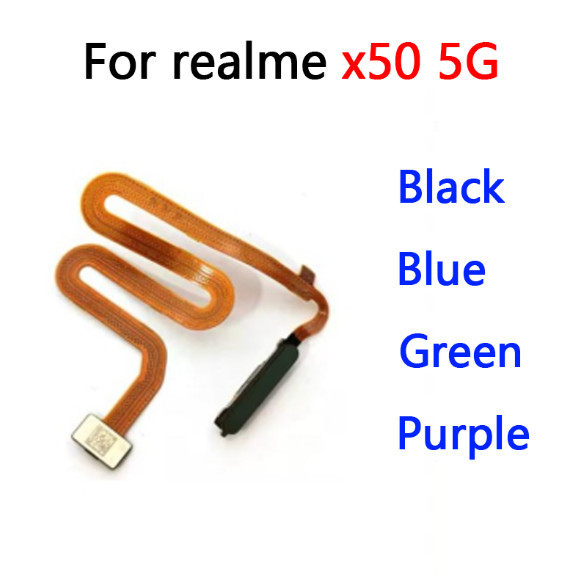 สําหรับ Oppo Realme X50 5G แพรสแกนนิ้ว ปุ่มเปิดปิด Home Return Key เมนูปุ่ม Flex Ribbon Cable