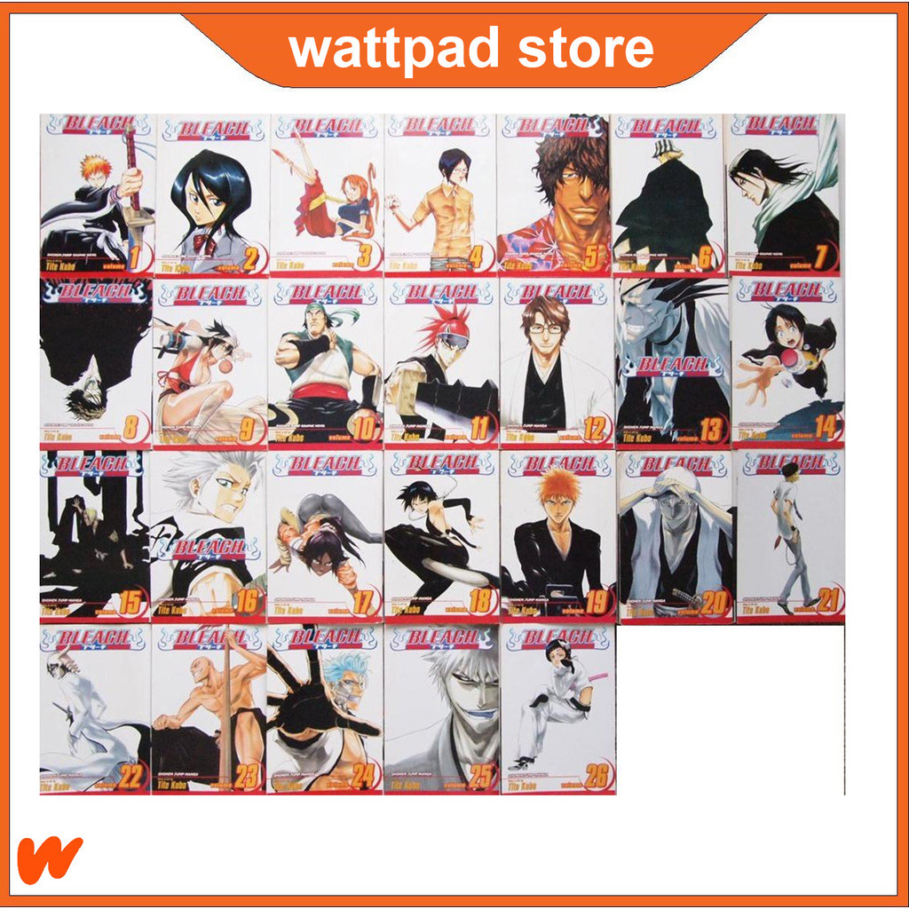 การ์ตูน Bleach Manga ซีรีส์ 74 เล่ม (อังกฤษ)