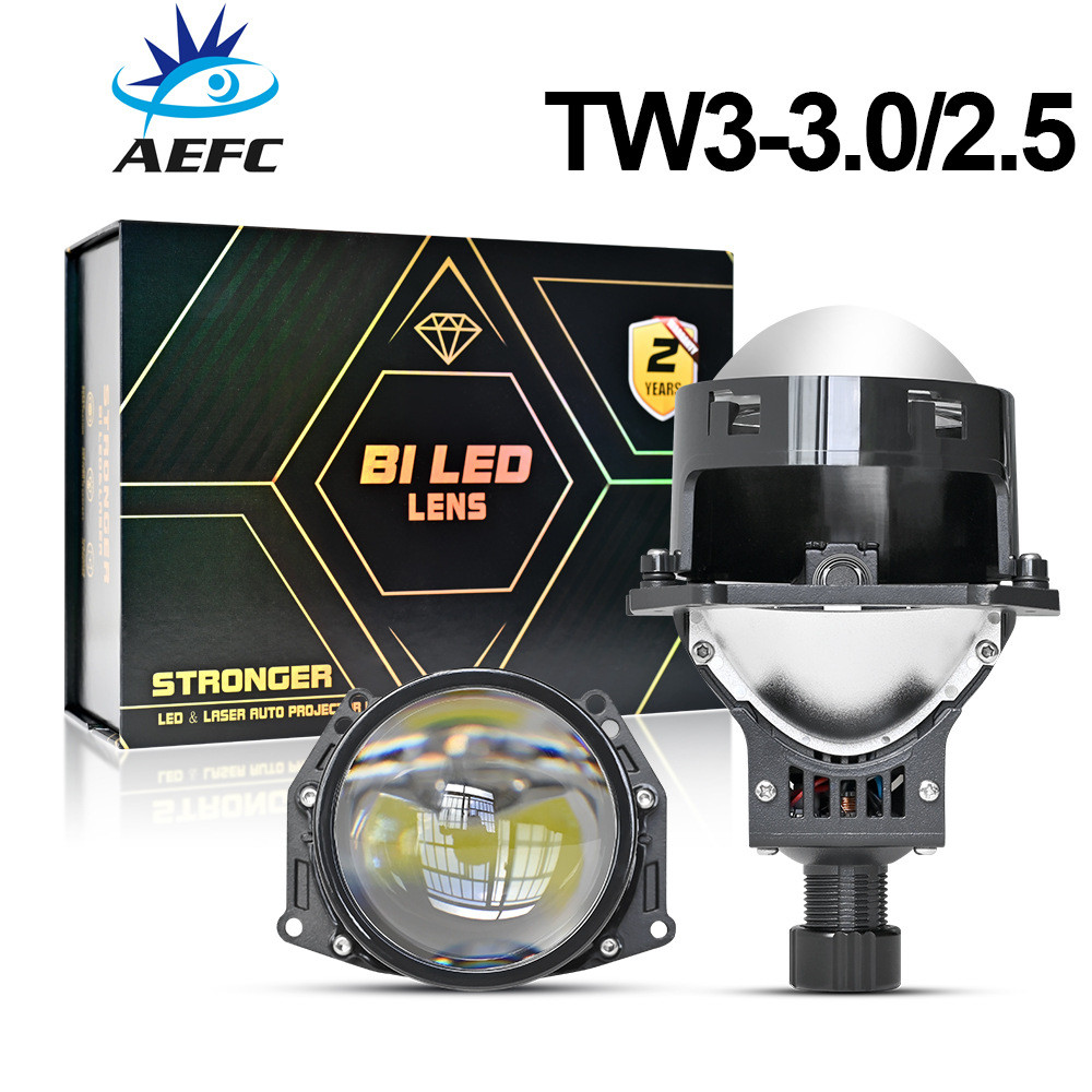 ไฟหน้ารถ LED 8/10 ซม.Lossless Dual Light เลนส์ 55W ถ้วยไฟเดี่ยว H4 H7 LED ไฟหน้ารถจักรยานยนต์