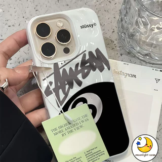 ❤GOOD❤ เคสเหมือนอุกกาบาต บิลเลียด หมายเลข 8 บอล เย็น ปิงปอง สําหรับIPhone16 15 14 13 12 11 7 8 plus Pro Promax X XR XS