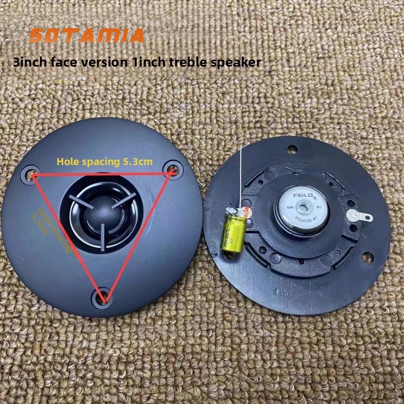 SOTAMIA 2PCS 3 นิ้วรุ่น 1 นิ้ว Ultra Thin Tweeter 8 โอห์ม 10 วัตต์ PP Shock Film Diy Audio ลําโพงลํา