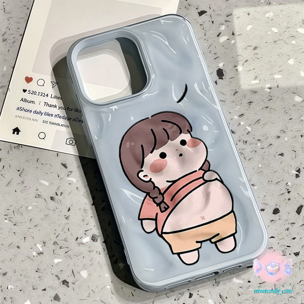 💖จัดส่งในพื้นที่💖 เคสเหมือนอุกกาบาต เคสคู่ น่ารัก สาว หน้าท้อง สําหรับIPhone16 15 14 13 12 11 7 8plus Pro Promax X XR XS