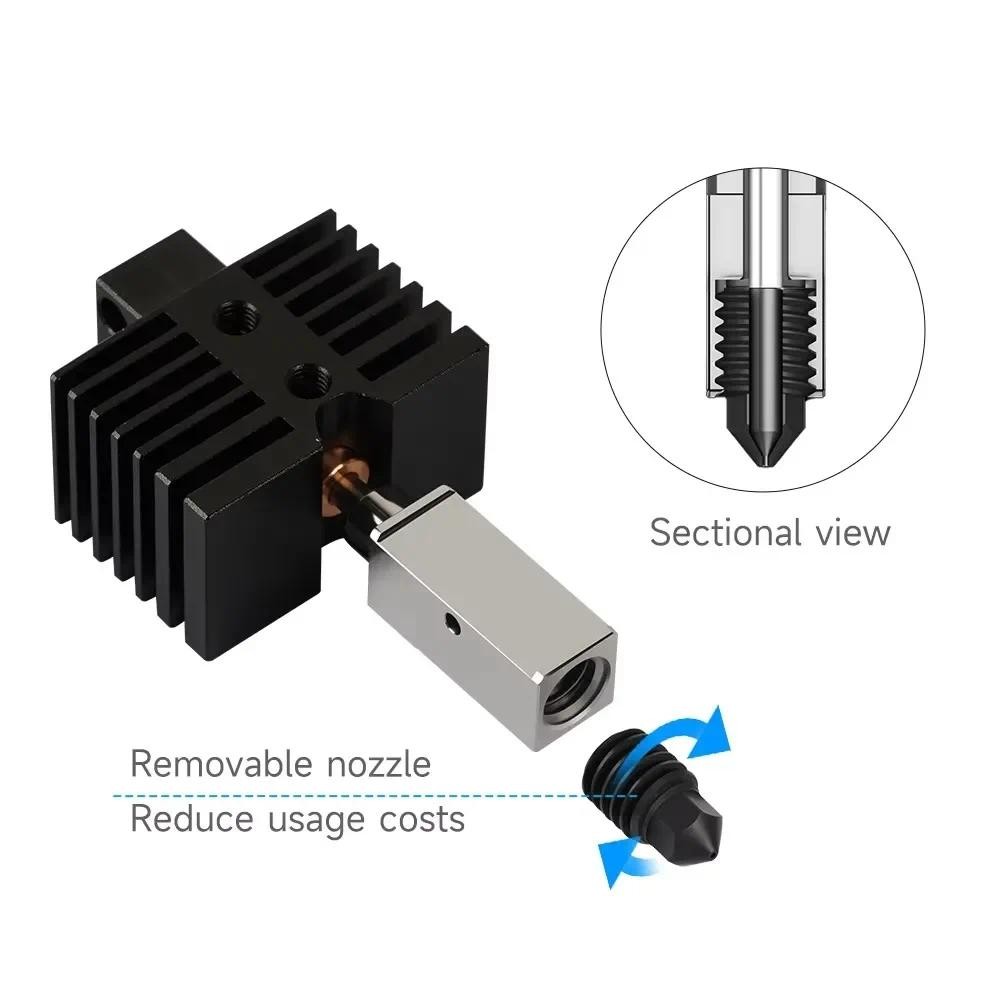 Brass/Plated copper/harden steel hotend with 0.4mm nozzle for QIDI TECH X PLUS 3/ X MAX 3/X SMART 3/