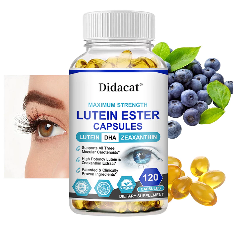 Didacat อาหารเสริมโฟเลตความแข็งแรงสูงพร้อม Lutein, DHA และ Zeaxanthin - รองรับสุขภาพดวงตา