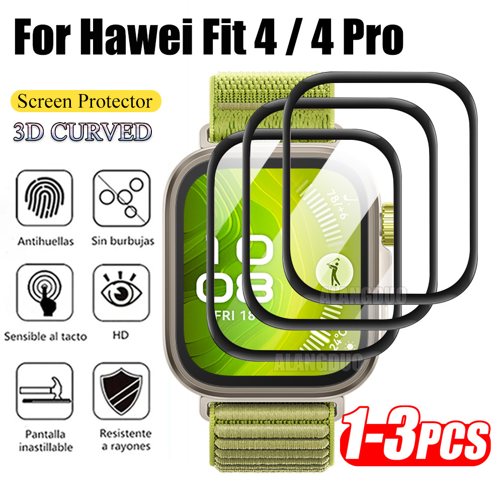1-3 ชิ้น 3D HD โค้งแบบเต็มหน้าจอสําหรับ Huawei นาฬิกา Fit 5 4 Pro 3 นาฬิกา ScratchProof ฟิล์มป้องกันสําหรับ Huawei สมาร์ทนาฬิกา Fit5 Pro อุปกรณ์เสริมไม่แก้ว