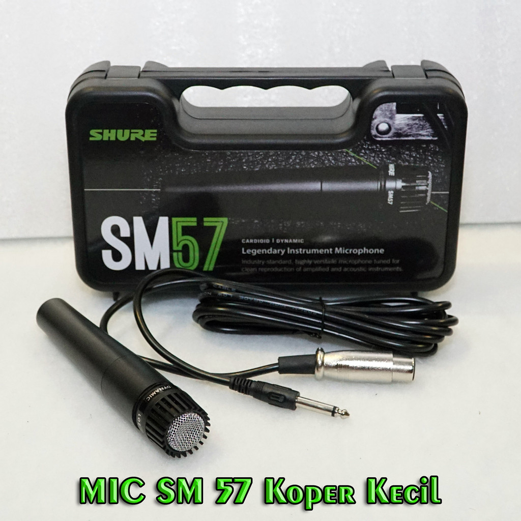 SM 57 สายไมค์ + กระเป๋าเดินทาง / SM57 Cable Instrument Mic / SM-57 Vocal Mic / SM - 57 Drum Mic ใหม่