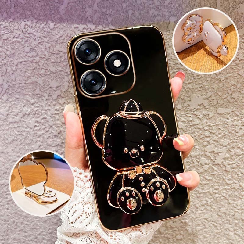 ปลอกกันกระแทกเคสโทรศัพท์สําหรับ Tecno Spark 10 Pro 4G 10C KI7 KI5q KI5k KI5m น่ารัก 3D Hatted Baby B