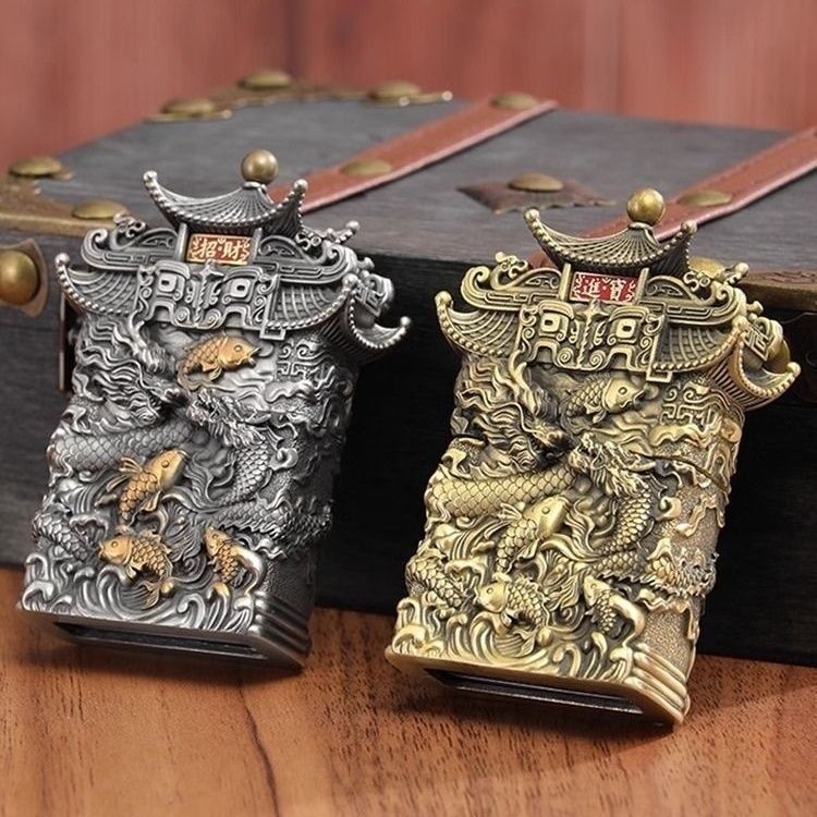 ไฟแช็กน้ำมันก๊าดกันลม Yuyue Longmen วัฒนธรรมตะวันออก