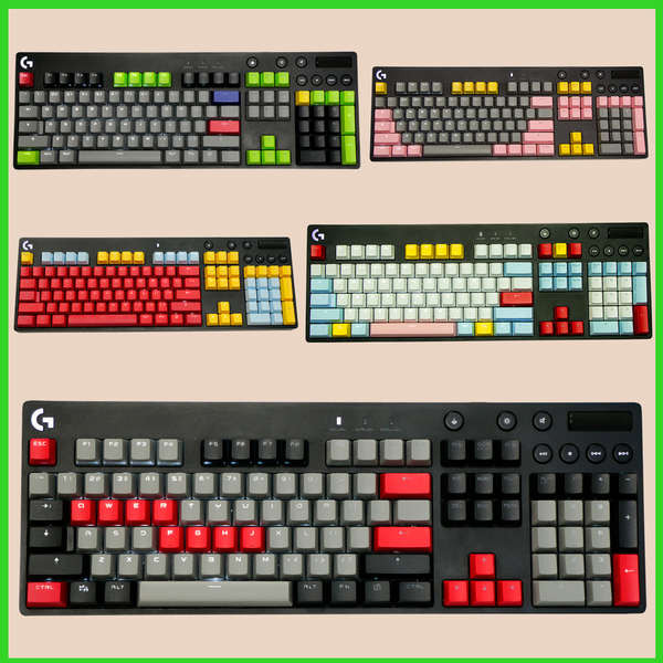 gmk keycap work egg keycaps การประกันคุณภาพสามปี/Logitech G610 Keycap วัสดุ PBT โปร่งใส Anti-Oiling 
