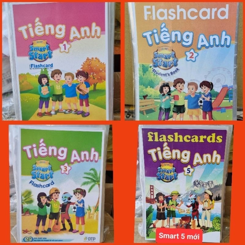 ใหม่ I Learn Smart Start Level 1,2,3,4,5 Flashcard Set, ขนาด A5, เคลือบ