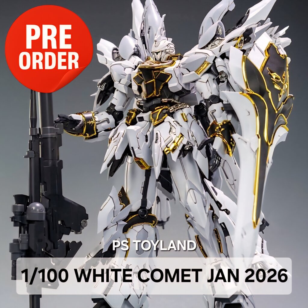 พรีออเดอร์ MG 1/100 WHITE COMET [SINANJU] LOT 2 สินค้ามา ม.ค. 69 พลาสติกประกอบ ค่าย Comet Technology
