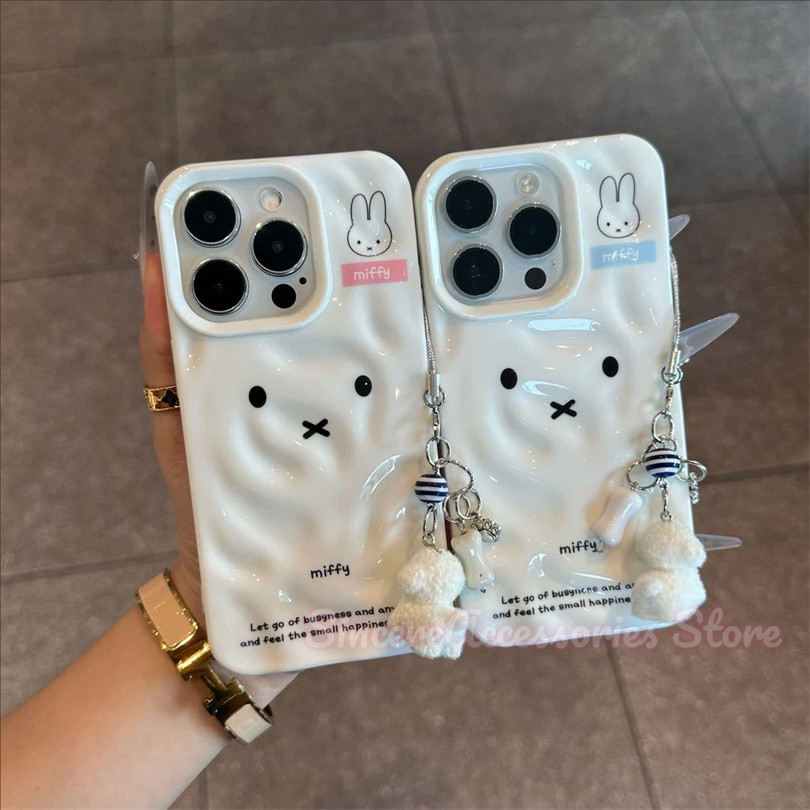 ใช้งานร่วมกับสําหรับ iPhone 17 11 12 13 15 16 14 Pro Max Plus XS Max XS XR X 7 8 Plus Cartoon Miffy 