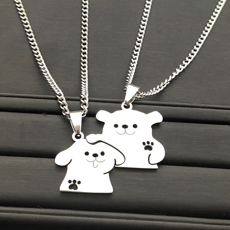 สร้อยคอน่ารักสำหรับคู่รักและเพื่อนสนิท พร้อมพวงกุญแจกำหนดเองได้ BBG