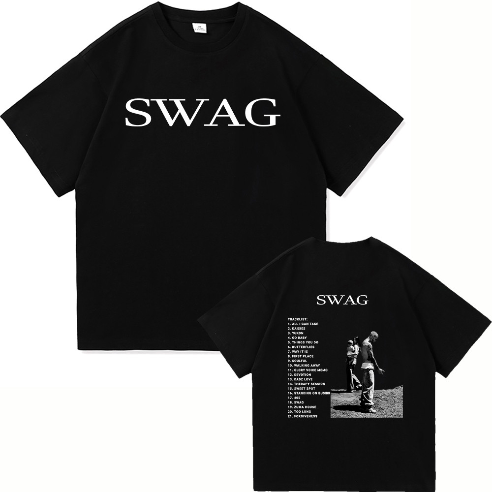 Justin Bieber SWAG T-Shirt 2025 ผ้าฝ้ายวินเทจ เหมาะสำหรับทั้งผู้ชายและผู้หญิง