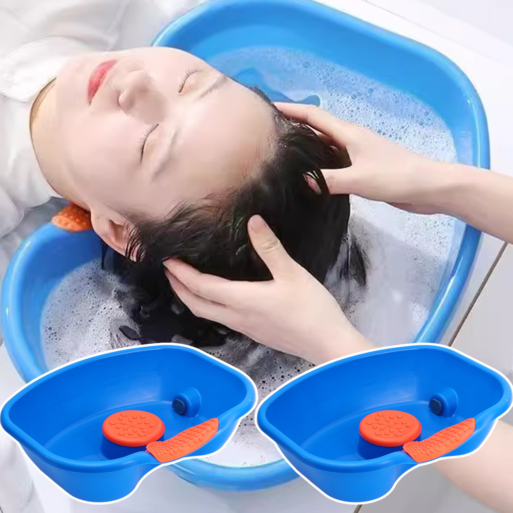 Fit Neck Curve เครื่องมืออ่างล้างหน้าแชมพูแบบหนาสําหรับใช้ในบ้าน - อ่างล้างหน้า SPA หัวเรียบง่ายพร้อมเบาะรองนั่งหมอนนุ่มสบายยืดหยุ่น