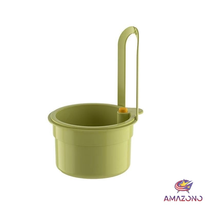 Amaz ตะกร้ากรองเศษอาหาร  ตะกร้าแบบแขวน สะดวกเพียงกดเพื่อใหก้นตะกร้าเทเศษอาหารทิ้ง 1 ชิ้น Draining basket - รูปที่ 7