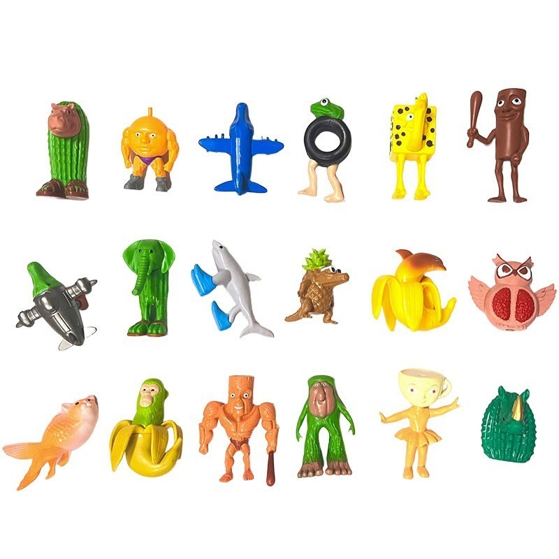 จัดส่งภายใน 12 ชั่วโมง🚚Tung Tung Sahur สกินท็อปโมเดล 6-8 ชิ้น ขนาด 4.5-9cm ของเล่นสะสม เครื่องประดับ - รูปที่ 6