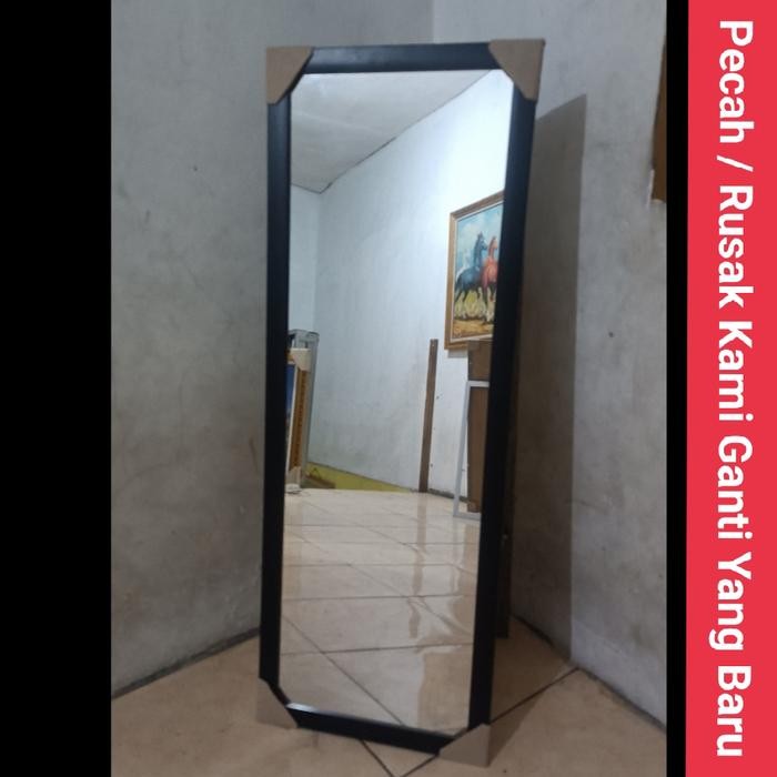 MINI STANDING MIRROR / SHORT STANDING MIRROR SIZE 35 x 97 CM - สีดํา