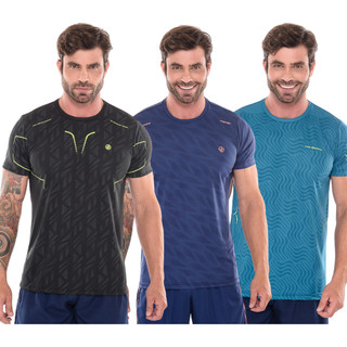 Kit 3 Camisetas Dryfit Masculina Diferenciada Local.